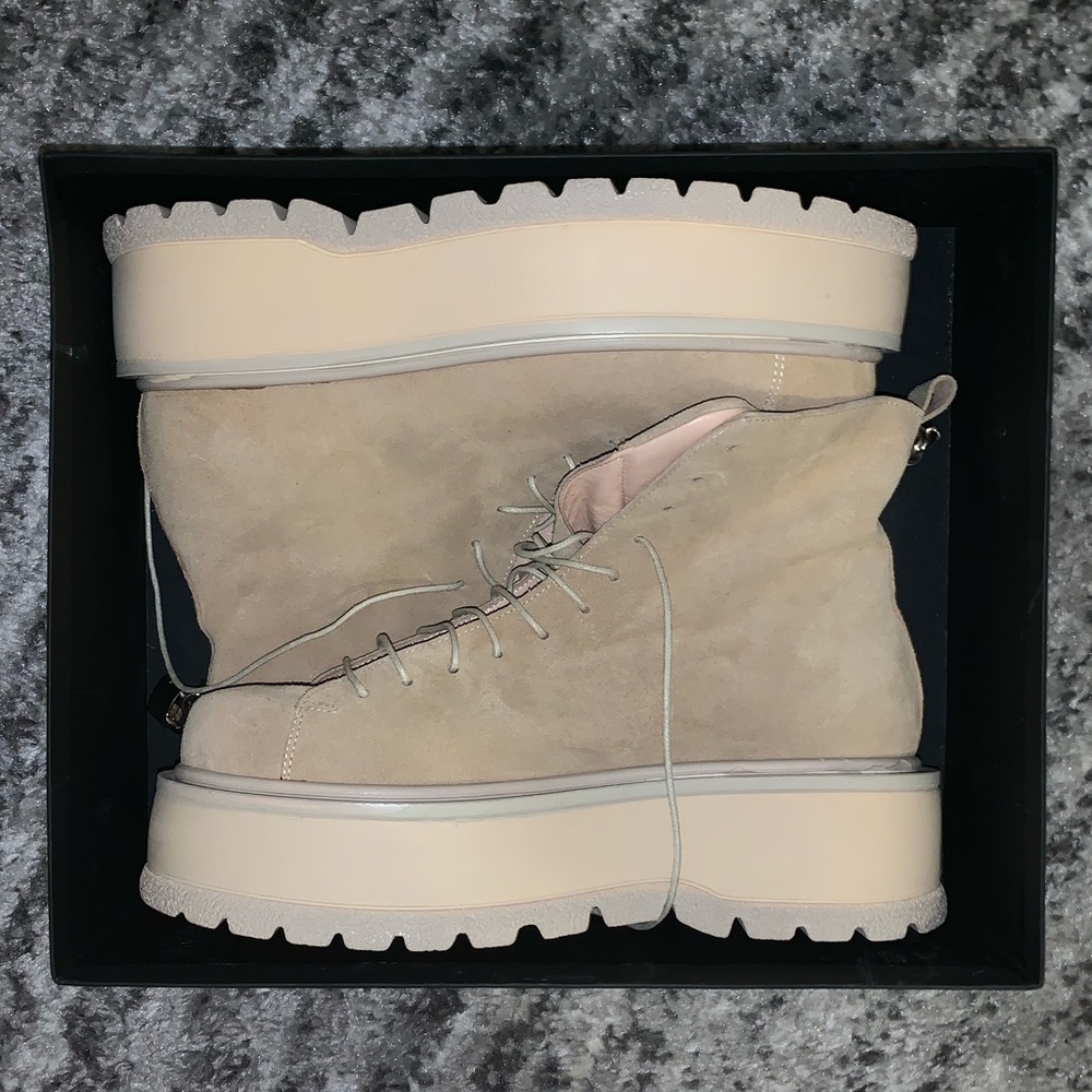 MOJA Nude Platform Boots